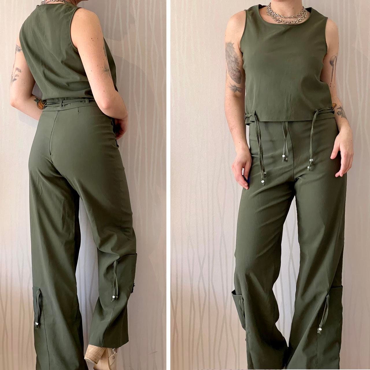 Biche De Bere Top & Pants Set Cyber Techwear Utility Subversive Two Piece Set Pantsuit Matching Set