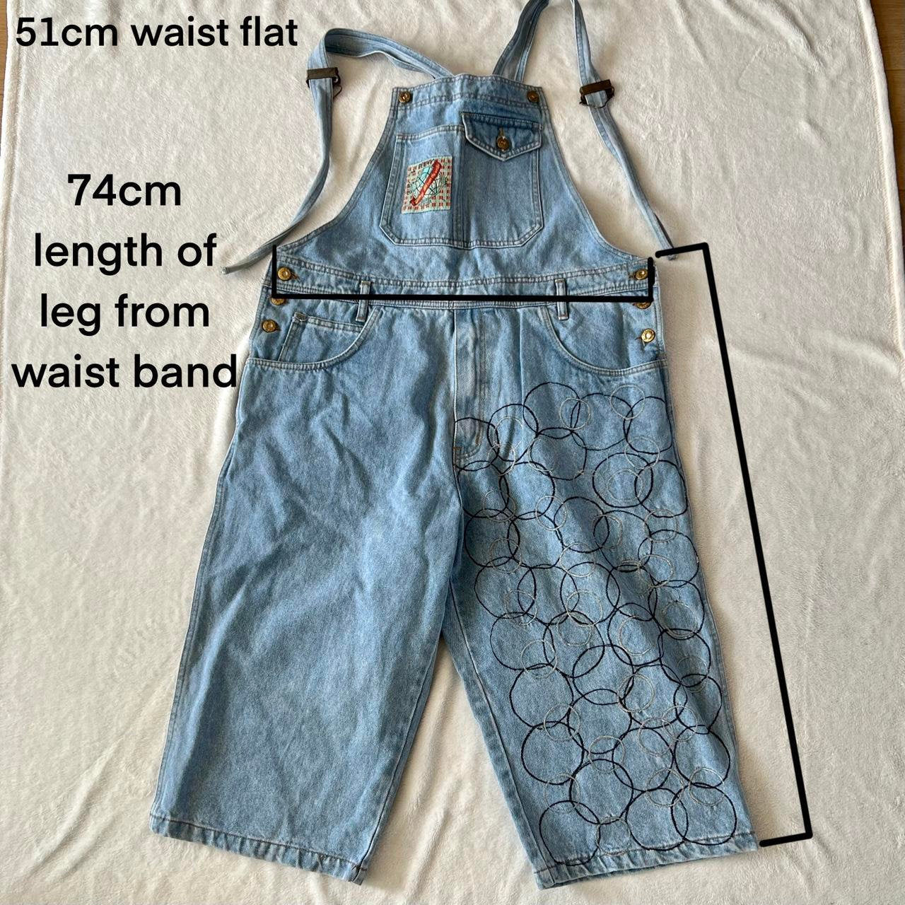 90’s Denim Overalls Embroidered Patchwork Deadstock Techwear Coveralls