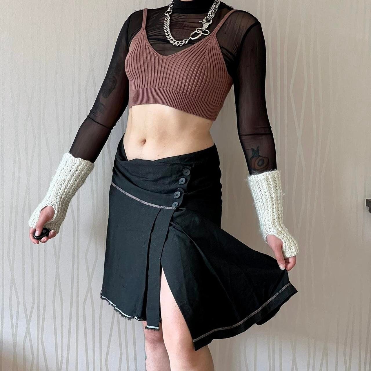 Cop Copine  Skirt Deconstructed Cyber Whimsigoth Asymmetrical Techwear Utility Skirt