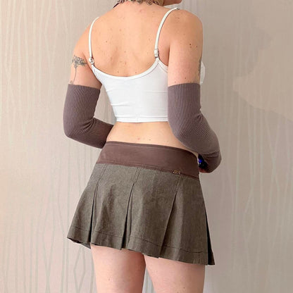 Late 90s / Y2K Omar Piragino Beaded Bustier Top – Mesh Panel Corset