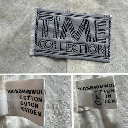 Late 80s / Early 90s Time Collection Pastel Trench Coat – Structured Cotton