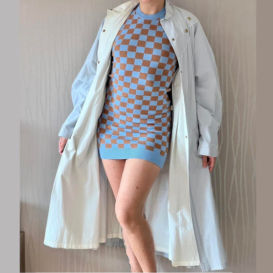 80’s Vintage Pastel Cyber Subversive Trenchcoat