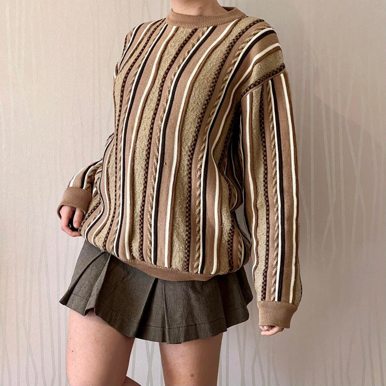 80’s Oversized Fairy Grunge Neutral Subversive Wool Blend Sweater