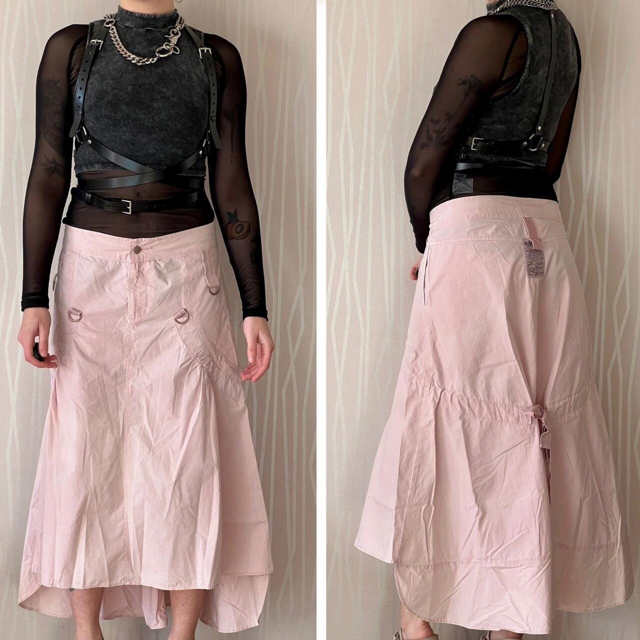 Cyber Y2K Cargo Techwear Pastel Goth Apocalyptic Da-Nang Skirt