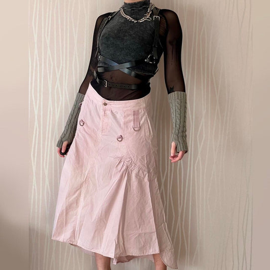 Cyber Y2K Cargo Techwear Pastel Goth Apocalyptic Da-Nang Skirt