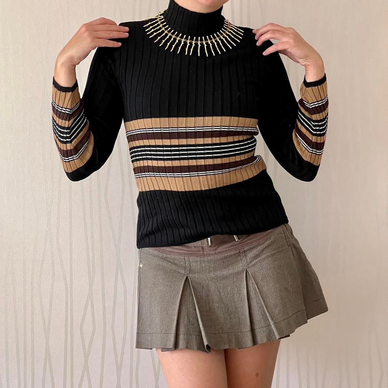 Y2K Subversive Basic Wool Blend Coquette Academia Autumn Sweater