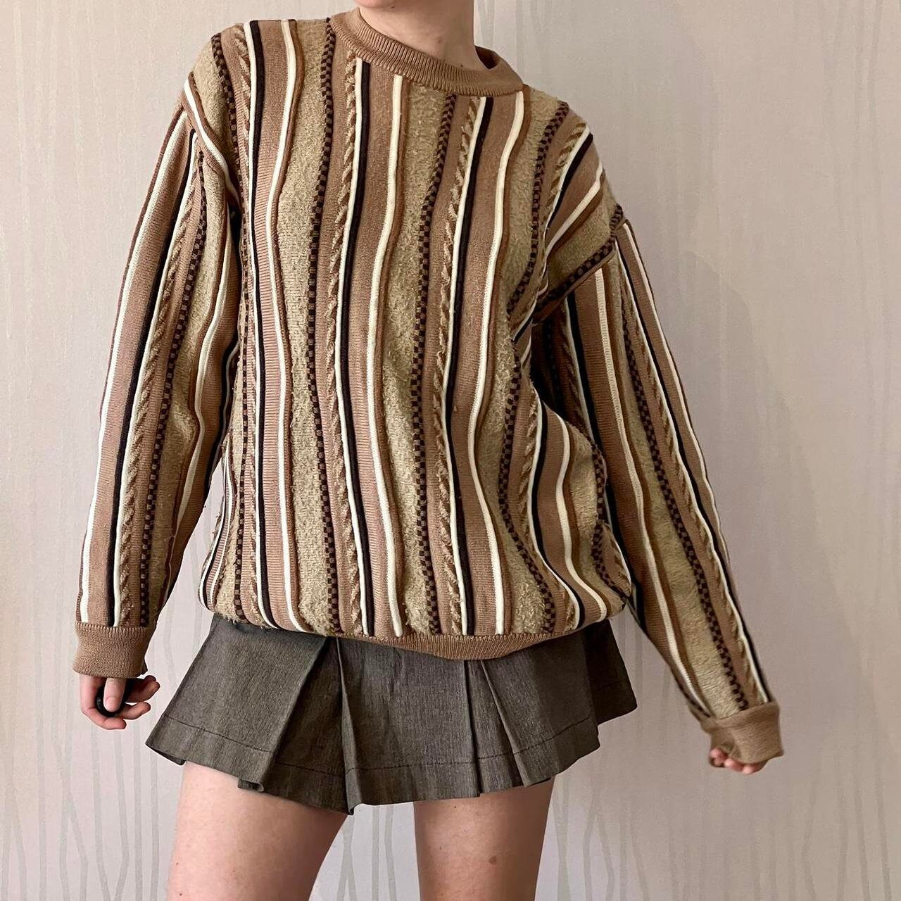 80’s Oversized Fairy Grunge Neutral Subversive Wool Blend Sweater