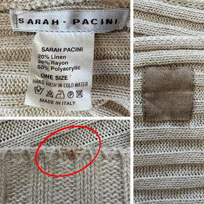 Y2K Sarah Pacini Cropped Knit Cardigan – Fold-Over Collar