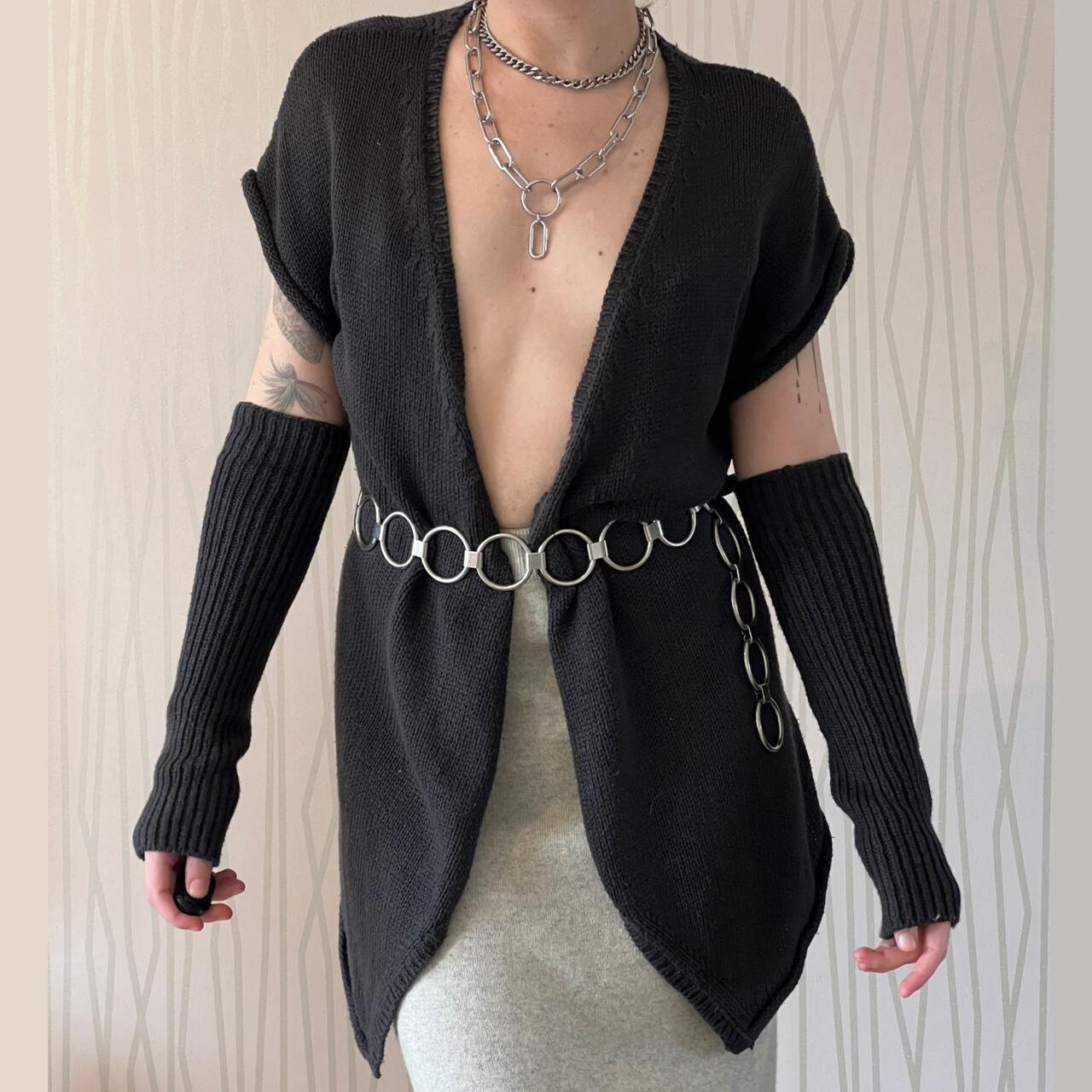 Cop Copine Subversive Knit Vest & Detachable Sleeves Arm Warmers