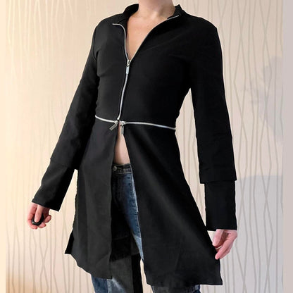 Late 90s / Early Y2K Biche de Bère Zip-Off Jacket Top – Modular Tunic