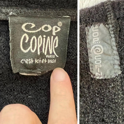 Late 90s / Early Y2K Cop Copine Hooded Wool Blend Coat – Buckle Front