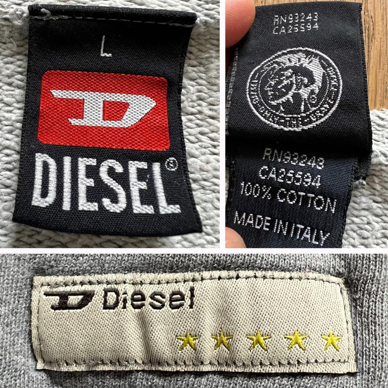 Vintage Diesel Sweater Distressed Stone Washed Cyber Deconstructed Y2K Pullover Sweater Top