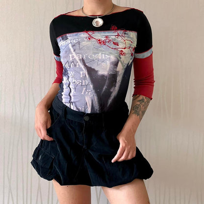 Y2K Miss Sixty Corduroy Balloon Mini Skirt – Cargo Detail