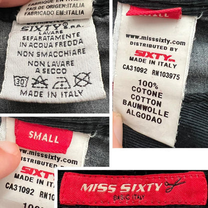 Y2K Miss Sixty Corduroy Balloon Mini Skirt – Cargo Detail