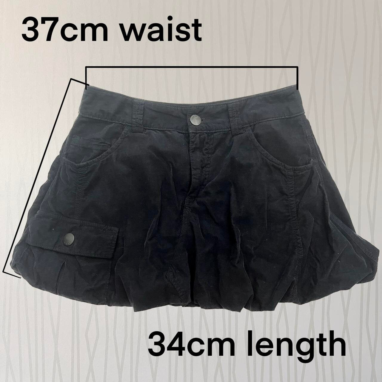 Miss Sixty Mini Skirt Y2K Corduroy Balloon Skirt Cargo Skirt Utility Techwear