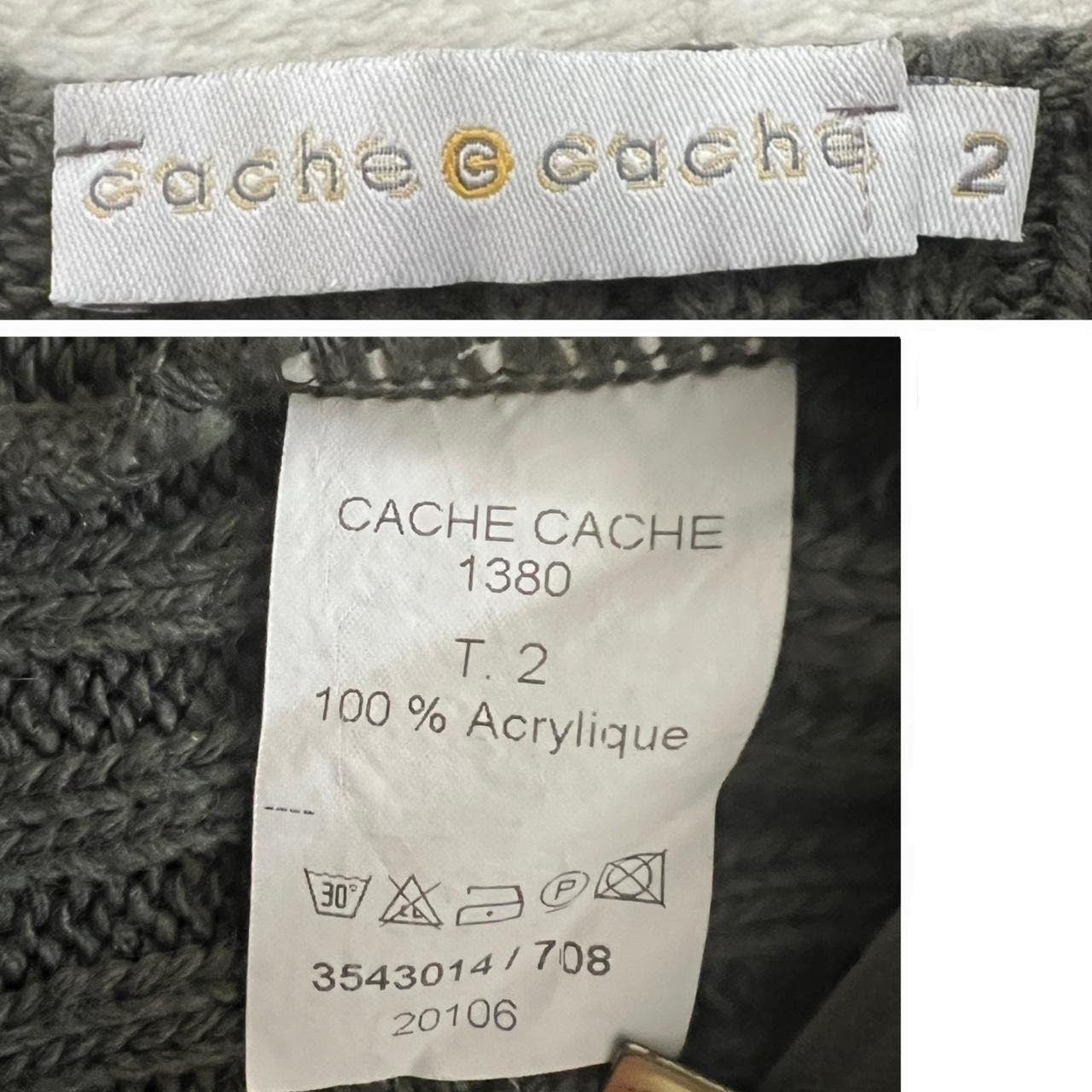 Cache Cache Knit Sweater Y2K Asymmetrical Deconstructed Techwear Whimsigoth Fairy Grunge Ribbed Knit Top