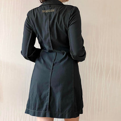 Y2K Cop Copine Asymmetrical Jacket – Deconstructed Utility Blazer
