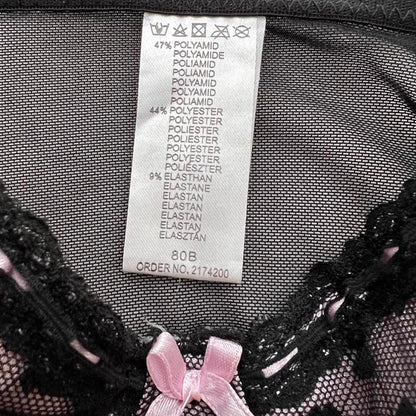Y2K Mesh Bustier Slip Dress – Heart Mesh Cut-Out Detail