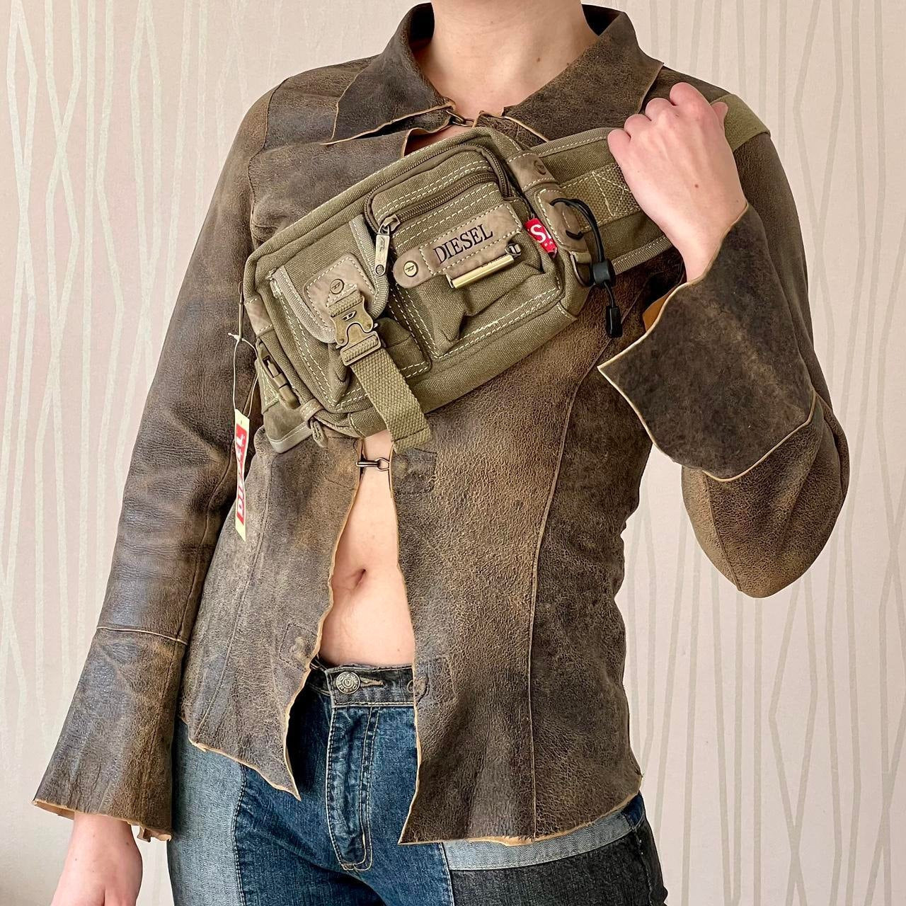 Vintage Diesel Bag Deadstock Utility Cargo Gorpcore Techwear Belt Bag Fannypack Waist Bag Bum Bag Festival Bag