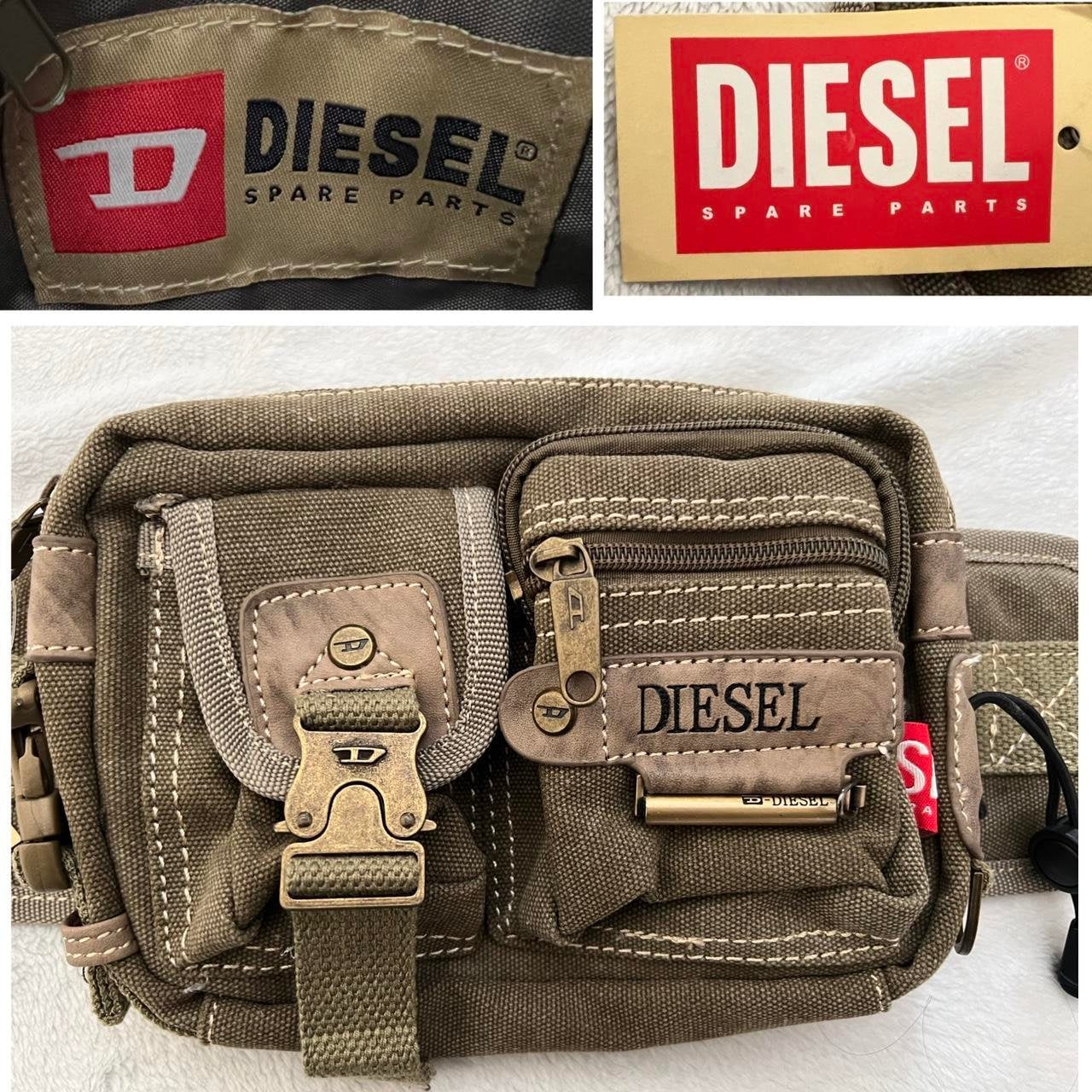 Vintage Diesel Bag Deadstock Utility Cargo Gorpcore Techwear Belt Bag Fannypack Waist Bag Bum Bag Festival Bag