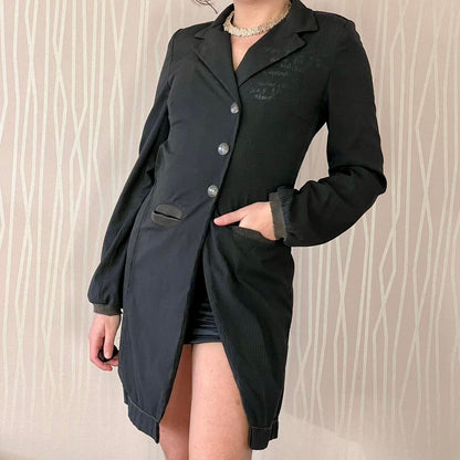 Y2K Cop Copine Asymmetrical Jacket – Deconstructed Utility Blazer