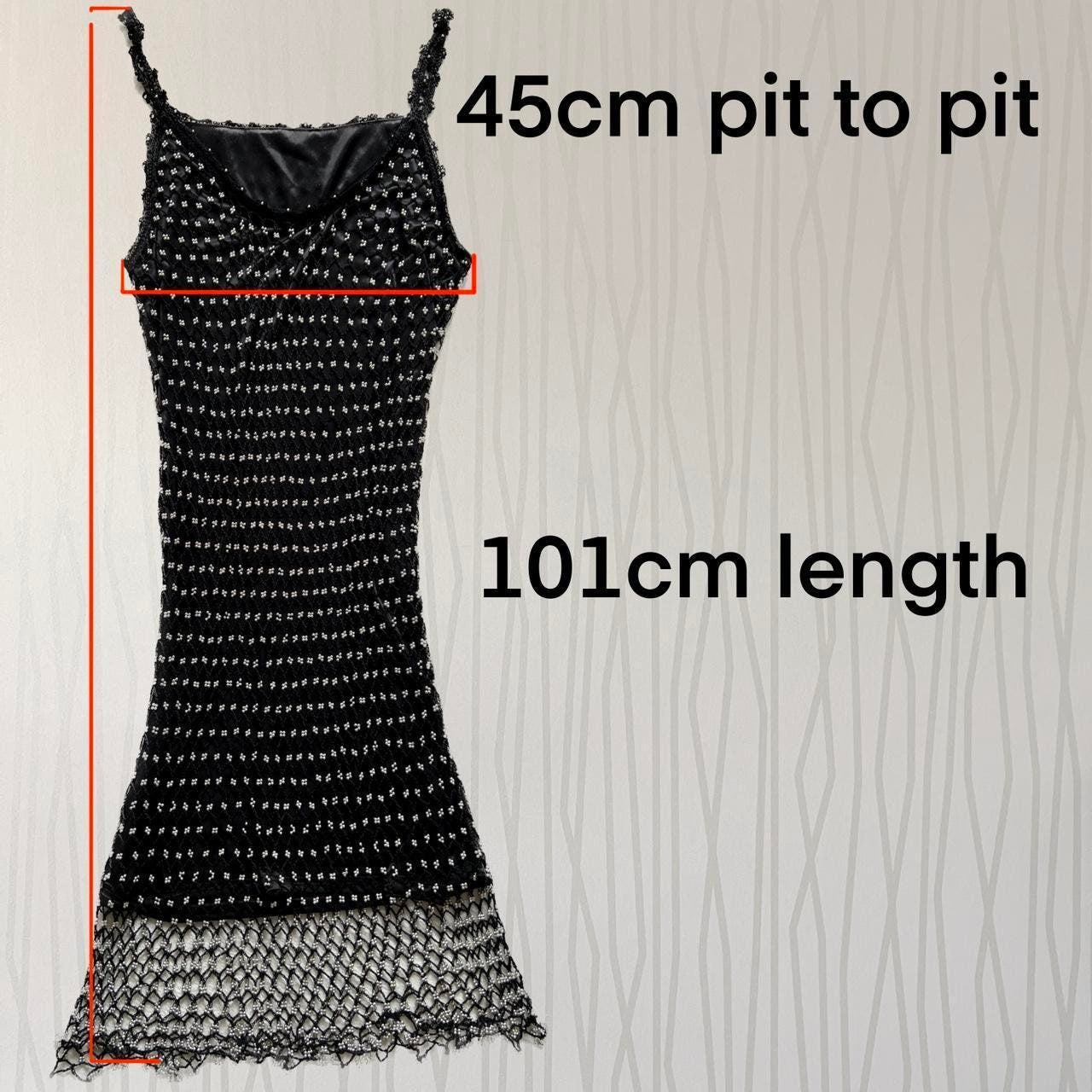 Y2K Whimsigoth Dress Crochet Beaded Macrame Retro Flapper Dress