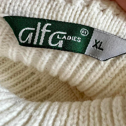 Y2K Alfa Knit Turtleneck Sweater – Handkerchief Hem